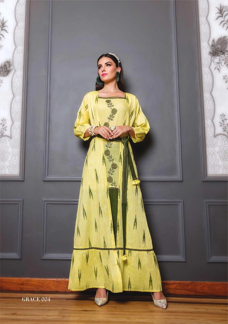 Grace Vol-1 Kiana Cotton Ekkat Printed Anarkali Kurti Grace Vol-1 Kiana Cotton Ekkat Printed Anarkali Kurti